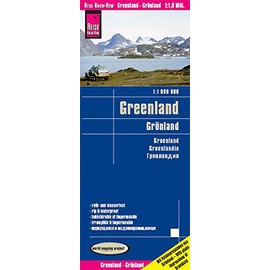 Greenland Travel Map - 1:1,900,000 (English, Spanish, French, German and Russian Edition)