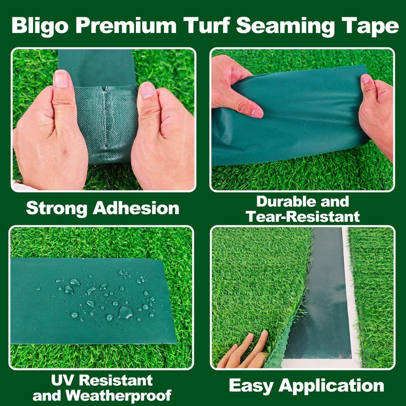 Bligo Self-Adhesive Artificial Grass Seam Tape 4 Inch x 33