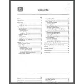 John Deere 1983 John Deere Snowfire Snowmobile Owner Manual 36 pages 222,001