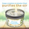 Manifestation Candle White Sage Leaf & Scent, Smudge Candle for