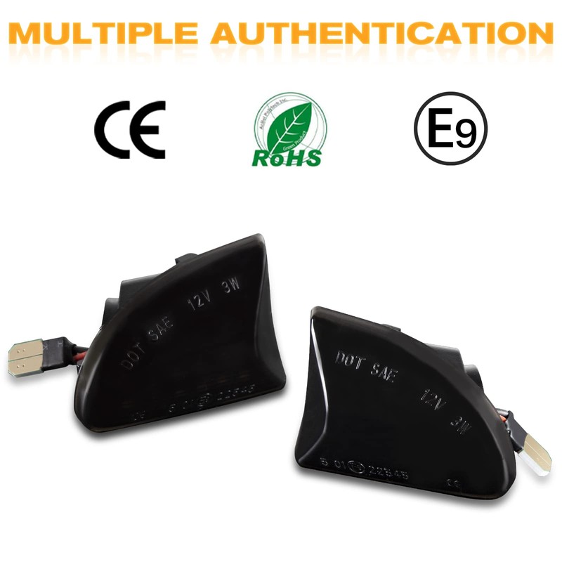 OZ-LAMPE 2Pcs Dynamic Side Indicator for BENZ Smart Fortwo W451