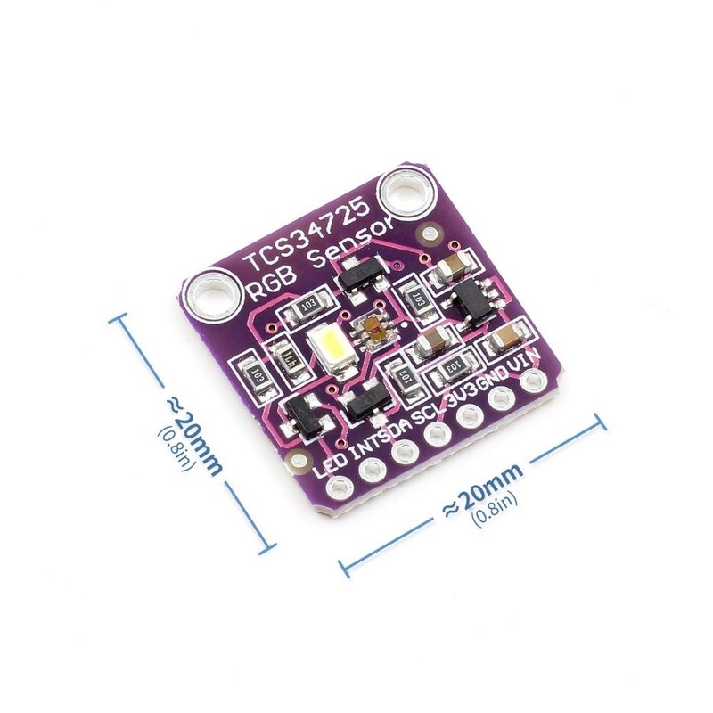 TECNOIOT 5pcs TCS34725 Color Sensor RGB Color Sensor Development Board