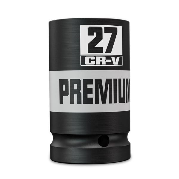 Aurlloct 3/4" Drive Impact Socket Single, 27 mm Hex Long