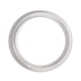 Clear Plastic Retail Scarf Rings - Round Fine Garment Hangers - 2.58" ID - 3.25" OD - 500 Pack