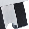 Relaxdays Door Set of 4, Stainless Steel, Double Hooks, for