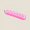 Transparent Portable Pill Case 1P (Pink) 8ea