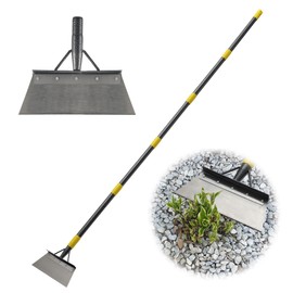 Garden Cleaning Shovel, Multifunctional Flat Shovel with 78 Inch Adjustable Length Ergonomic Handle, Gardening Scraper Shovel for Weeding,Scraping,Ice Remove…
