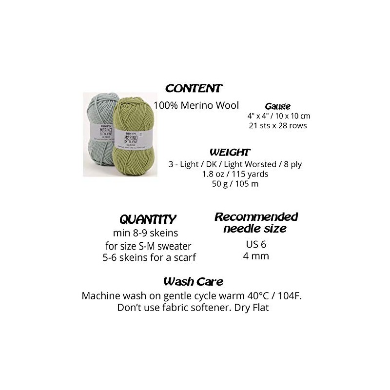 Drops Merino Extra Fine DK SH02 Black