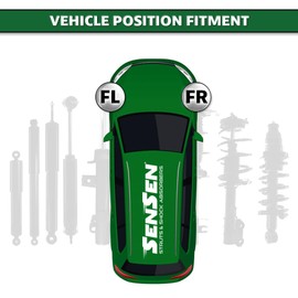 SENSEN 9213-0143 Speedy Strut Complete Suspension Strut Assembly, Front Position, OE Grade or Better Replacement for 2004-2015 Nissan Armada 4WD