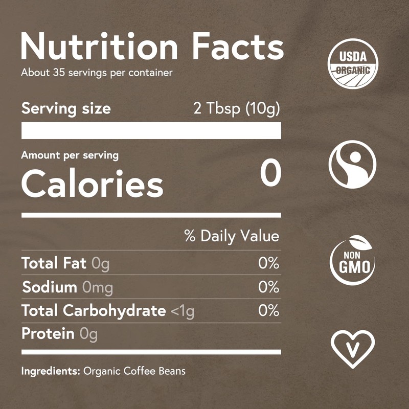 Fabula Low Acid Coffee Beans Whole, USDA Organic Coffee Beans