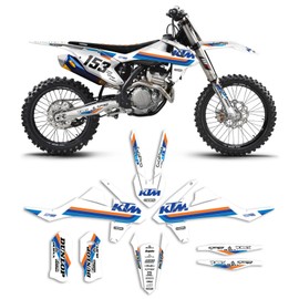 Enjoy MFG Graphics - Compatible Fit for 2016-2018 KTM SX-SXF 125-450 ICON Motocross Graphics Dirt Bike Graphic Decal