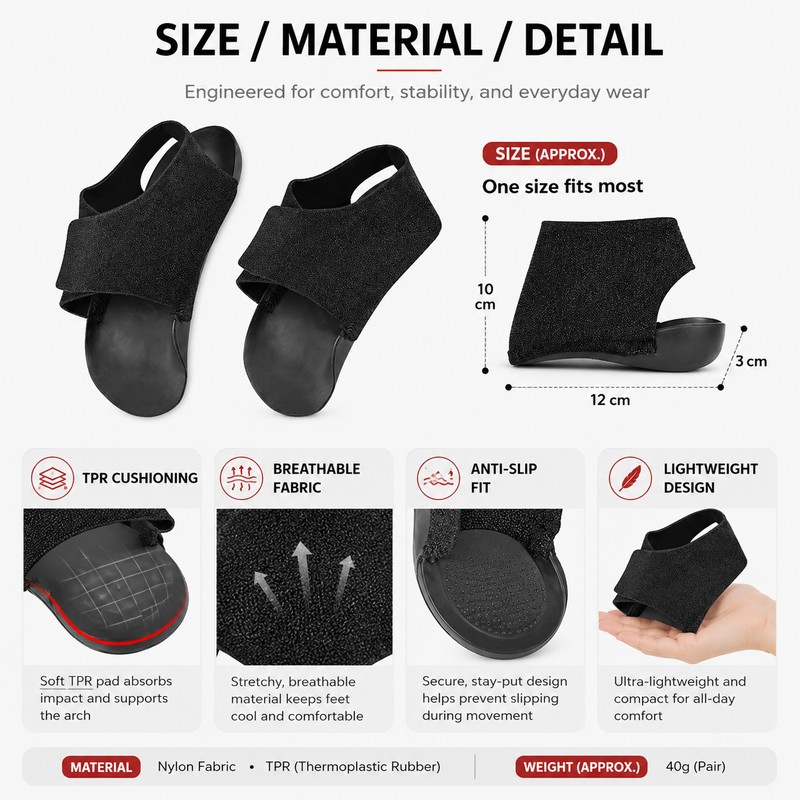 Arch Support Sleeves for Daily Foot Comfort – Cushioned TPR