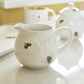 Cooksmart British Designed Milk Jug | Ceramic Milk Jug for Milk Or Creamer | Milk Jugs for All Type of Kitchens - Bumble Bees