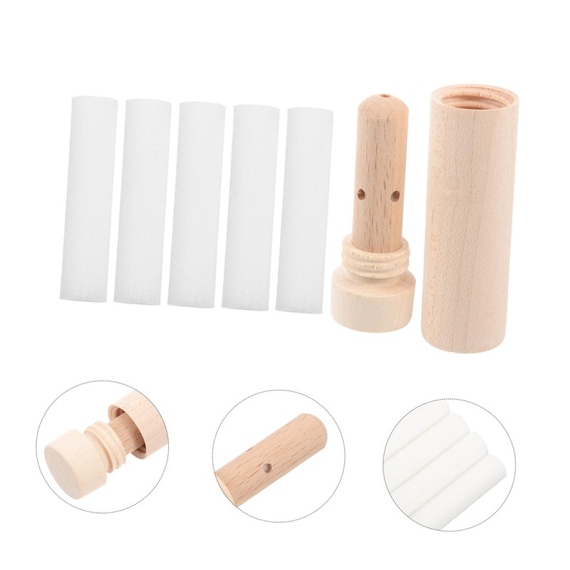 FOMIYES 1set Aromatherapy Nose Stick Portable Essential Oil Replaceable Wicks