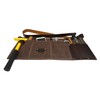 Heavy Duty Tool Apron with Hammer Loop,Waxed Canvas Waist Work