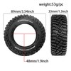 STMU 4Pcs 1/12 RC Crawler Car 1.9in Crawler Tires OD