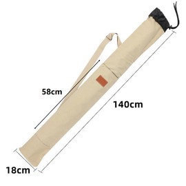 siawadeky Fishing Rod Bag, 55.1 inches (140 cm), Portable, Waterproof, Rod Case, Handbag, Shoulder Hanging, Fishing Rod, Storage Equipment, Foldable, Convenient to Carry, Fishing Rod Case, Lightweight, Large Capacity, Fishing Rod Bag, For Fishing