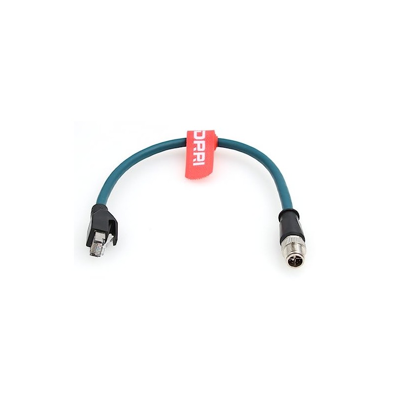 DRRI M12 X Coded 8 Pin to RJ45 Gigabit Ethernet