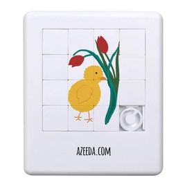 'Easter Chick And Tulips' Sliding Puzzle (PZ00029143)