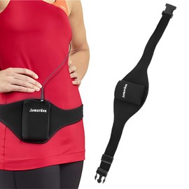 NJCXOLA Fitness Bag, Adjustable Microphone Belt, Microphone Holder, Bum Bag Carry Strap for Wireless Vertical Mic Transmitter, for Fitness Teacher, Microphone Bag, Fitness Belt