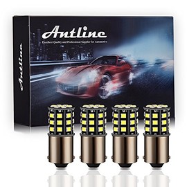 Antline 1156 1141 1003 7506 BA15S LED Bulbs White, 12-24V Super Bright 1000 Lumens Replacement for RV Camper Interior Lights, Backup Reverse Lights, Tail Brake Lights, Turn Signal Lights (Pack of 4)