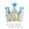 Birthday Crown with 0-9 Numbers, Reusable Felt Birthday Hats for