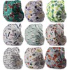 Littles and Bloomz Reusable Nappy, Standard Popper, 9 Nappies, FLP2-0907