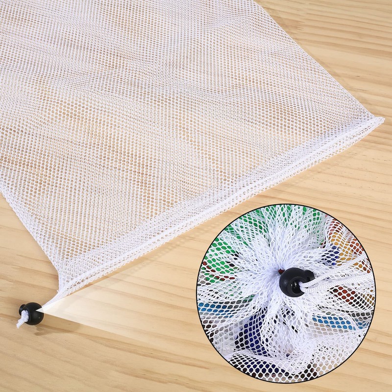 Extra Large Mesh Drawstring Bag, Net Beach Tote Bag, Drawstring