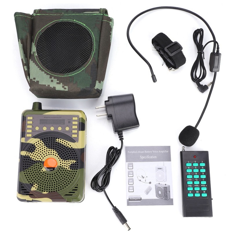 Portable Electronic Bird Caller Hunting Decoy Calls MP3 Speaker Remote
