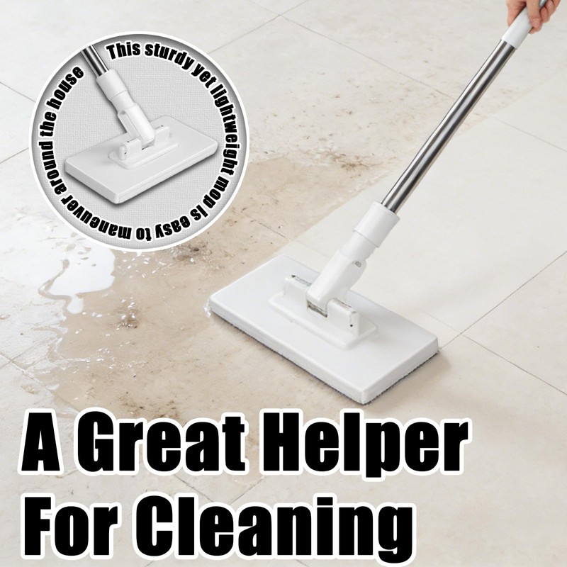 Snap Grip Mini Mop, Zero Touch Cloth Changing Flat Mop