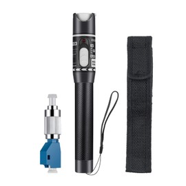 Duogalia Visual Fault Locator 30KM,VFL Fiber Optic Tester with Single Mode 9/125um FC to LC Adapter, Fiber Light Tester for Fiber Network Cable Test(White)