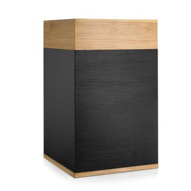 SOITIS Handcrafted Wood Urn for Ashes - Adult Large Cremation Urn for Men Women - Memorial Keepsake Box for Human Ashes - Elegant Funeral Keepsake with Natural Bamboo Top