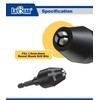 LABEAR- Drill Chuck Keyless Mini 3-Jaw Adapter with Quick-change 1/4"