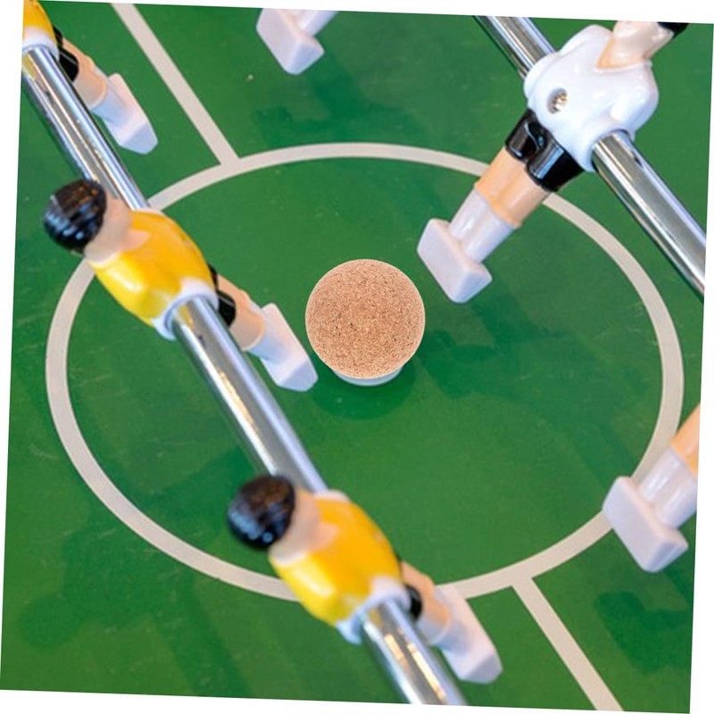 Kisangel 5Pcs Wooden Foosball Balls Cork Balls for Table Games