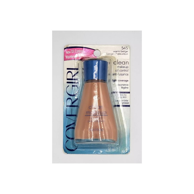 NEW CoverGirl Clean Oil Control Liquid Make Up Foundation- 545