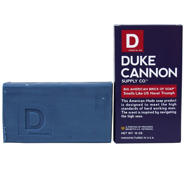 Duke Cannon Men's Bar Soap - 10oz. Big American Brick Of Soap By Duke Cannon - Naval Triumph
