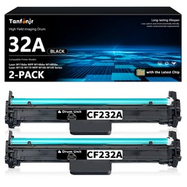 32A CF232A Drum Unit Black Replacement for HP 32A CF232A Imaging Drum M118dw M203dw MFP M148dw M148fdw M149fdw M227fdn M227fdw Printer 2-Pack [NO-Toner]