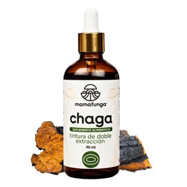 Chaga (Inonotus Obliquus) - Extracto Líquido de Abedul Silvestre | Tintura de Doble Extracción | Apoyo Nutricional para la Vitalidad y el Bienestar Ge