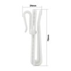 TA-VIGOR 30Pcs Curtain Hooks Adjustable, Plastic Lift Curtain Tape Hooks