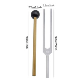 432 Hz Tuning Fork, Sound Healing Instruments Sensory Therapy Instrument Set for Perfect Healing Musical Instrument Stress