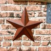 Metal American Patriotic Barn 3D Stars Wall Decor (Set of