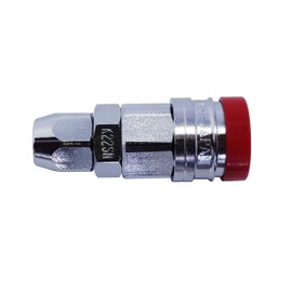 PAOCK Guard POG-22SN One-touch Air Socket for Urethane Hoses, Red, Inner Diameter 6.5 x Outer Diameter 10.0