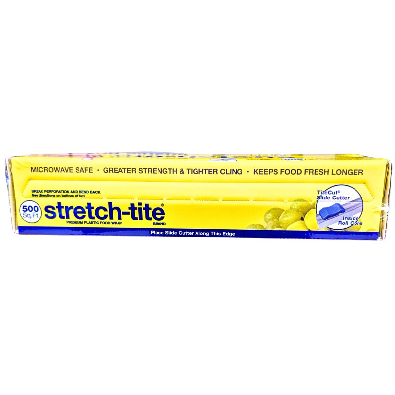 Stretch-Tite Premium Plastic Food Wrap 2 Pack x 500 Sq.