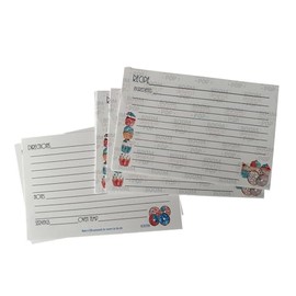 Country By The City Sparkle Pop Boom! Recipe Cards, 4x6 inches, Patriotic Cupcakes and Cookies Design, Red/White/Blue, Set of 10/25/40, Housewarming, Birthday, Mother's Day (Pack of 40)