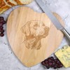 'Labrador Retriever ' Wooden Heart Shaped Chopping/Cutting Board (WB00085233)