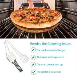 B1401018 Furnace Ignitor Replacement, For Goodman Furnace Igniter, Flame Sensor For Furnace, Hot Surface Ignitor Part B1401015 and B1401018S, Replaces Part IG418 271NM, 62-22868-93 Gas Stove Igniter