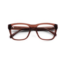 eyebobs - Kvetcher | Premium Reading Glasses for Men and Women | Square Frame for Wide Faces, Hickory Brown Crystal, 3.00