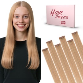 SEGO Single Clip In Hair Extensions Real Human Hair Short 6 Pcs Individual Clip Ins Remy Straight Soft Seamless Hairpieces for Women -10 Inch #27 Dark Blonde