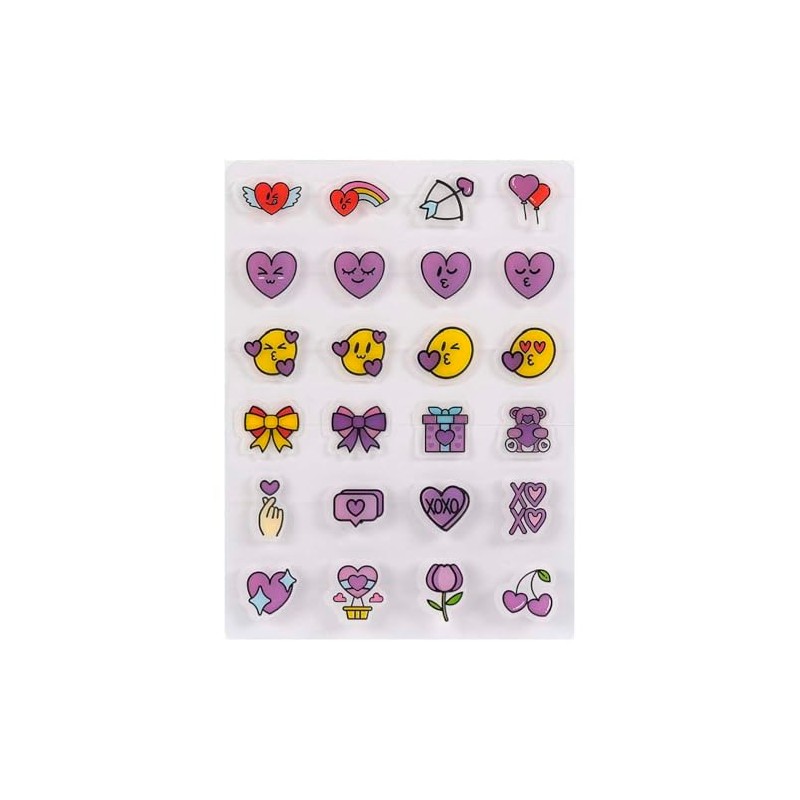 Catch Me Patch, Parches Antiacné Emoticon Love Yourself, 72 Piezas