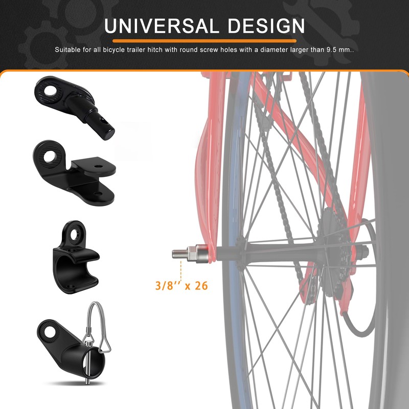 NICEDACK Quick Axle Adapter M12 x 1.5-172-178 mm for Bicycle